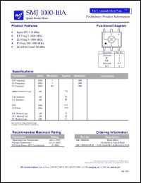 SMJ1000-10A-PCB datasheet: Quad-diode mixer SMJ1000-10A-PCB