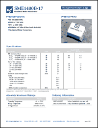 SME1400B-17 datasheet: Broadband surface mount mixer SME1400B-17