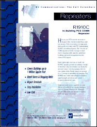 R1910C datasheet: In-building PCS CDMA repeater R1910C