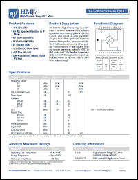 HMJ7-PCB datasheet: High dynamic range FET mixer HMJ7-PCB