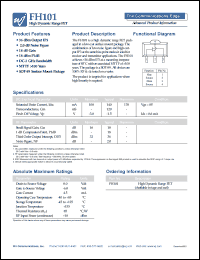 FH101 datasheet: High dynamic range FET FH101