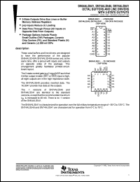 SNJ54ALS541J datasheet:  OCTAL BUFFERS AND LINE DRIVERS WITH 3-STATE OUTPUTS SNJ54ALS541J