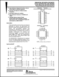 SNJ54AS756W datasheet:  OCTAL BUFFERS & LINE DRIVERS WITH OPEN-COLLECTOR OUTPUTS SNJ54AS756W