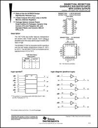 SN54BCT125AJ datasheet:  QUADRUPLE BUS BUFFER GATES WITH 3- STATE OUTPUTS SN54BCT125AJ