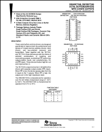 SNJ54BCT240FK datasheet:  OCTAL BUFFERS/DRIVERS WITH 3-STATE OUTPUTS SNJ54BCT240FK