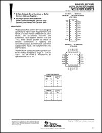 SNJ54F241FK datasheet:  OCTAL BUFFERS/DRIVERS WITH 3-STATE OUTPUTS SNJ54F241FK