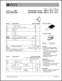 IXGM17N100 datasheet: 4.0V diode IXGM17N100