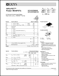 IXFH6N90 datasheet: 900V HiPerFET power MOSFET IXFH6N90