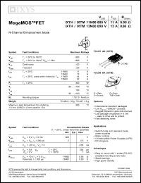 IXTH13N80 datasheet: 800V HiPerFET power MOSFET IXTH13N80