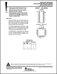 SNJ54HC540J datasheet:  OCTAL BUFFERS AND LINE DRIVERS WITH 3-STATE OUTPUTS SNJ54HC540J