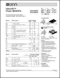 IXFK100N10 datasheet: 100V HiPerFET power MOSFET IXFK100N10