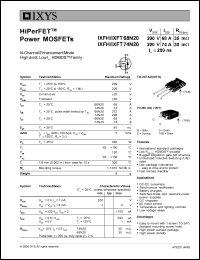 IXFH68N20 datasheet: 200V HiPerFET power MOSFET IXFH68N20