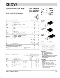 IXSH30N60BD1 datasheet: 600V high speed IGBT with diode IXSH30N60BD1