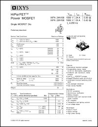 IXFN23N100 datasheet: 1000V HiPerFET power MOSFET IXFN23N100