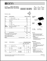 IXGT15N120BD1 datasheet: 1200V low voltage IGBT with diode IXGT15N120BD1