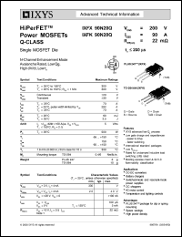 IXFX90N20Q datasheet: 200V HiPerFET power MOSFET Q-class IXFX90N20Q