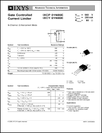 IXCY01N90E datasheet: 900V gate controlled current limiter IXCY01N90E