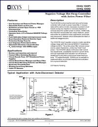 IXHQ100PI datasheet: 500V negative voltage hot swap controller with active power filter IXHQ100PI