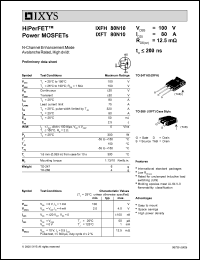 IXFT80N10 datasheet: 100V HiPerFET power MOSFET IXFT80N10