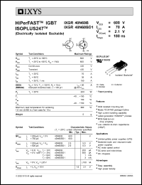 IXGT40N60B datasheet: 600V HiPerFAST IGBT IXGT40N60B