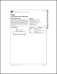 5962-9457901MXA datasheet: Low Power Hex D Flip-Flop 5962-9457901MXA