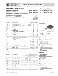 IXFC80N085 datasheet: 85V HiPerFET MOSFET IXFC80N085