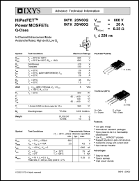 IXFX26N60Q datasheet: 600V HiPerFET power MOSFET Q-class IXFX26N60Q