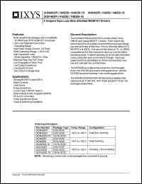 IXDD402SI-16 datasheet: 2Amp dual low-side ultrafast MOSFET driver IXDD402SI-16