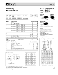 DSP25-12A datasheet: 1200V phase-leg rectifier diode DSP25-12A