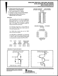 JM38510/32405B2A datasheet:  OCTAL BUFFERS AND LINE DRIVERS WITH 3-STATE OUTPUTS JM38510/32405B2A