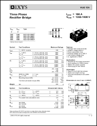 VUO125-18NO7 datasheet: 1800V three phase rectifier bridge VUO125-18NO7