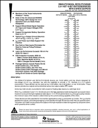 SNJ54LVTH16244AWD datasheet:  3.3-V ABT 16-BIT BUFFERS/DRIVERS WITH 3-STATE OUTPUTS SNJ54LVTH16244AWD