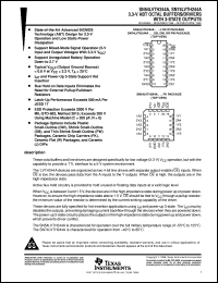 SNJ54LVTH244AW datasheet:  3.3-V ABT OCTAL BUFFERS/DRIVERS WITH 3-STATE OUTPUTS SNJ54LVTH244AW
