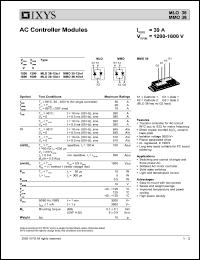 MLO36-12IO1 datasheet: 1200V AC controller module MLO36-12IO1