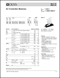 MMO36-12IO1 datasheet: 1200V AC controller module MMO36-12IO1