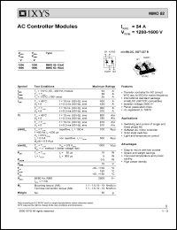 MMO62-12IO6 datasheet: 1200V AC controller module MMO62-12IO6
