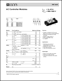 VW2X45-14IO1 datasheet: 1400V AC controller module VW2X45-14IO1