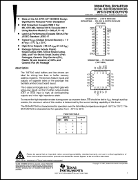 SN74ABT540DBLE datasheet:  OCTAL BUFFERS/DRIVERS WITH 3-STATE OUTPUTS SN74ABT540DBLE