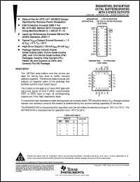 SN74ABT540N datasheet:  OCTAL BUFFERS/DRIVERS WITH 3-STATE OUTPUTS SN74ABT540N