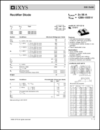 DSI2X55-16A datasheet: 1600V power schottky rectifier DSI2X55-16A