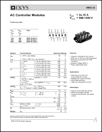 VWO35-08HO7 datasheet: 800V AC controller module VWO35-08HO7