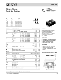 VBO160-16NO7 datasheet: 1600V single phase rectifier bridge VBO160-16NO7