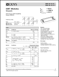 MWI50-12A7 datasheet: 1200V IGBT module MWI50-12A7