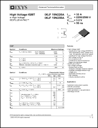 IXLF19N250A datasheet: 2500V high voltage IGBT IXLF19N250A