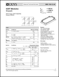 MWI100-12A8 datasheet: 1200V IGBT module MWI100-12A8