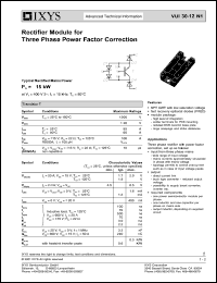 VUI30-12N1 datasheet: 1200V rectifier module VUI30-12N1