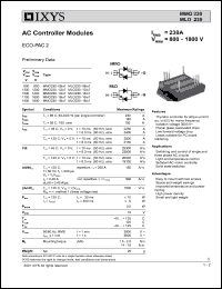 MMO230-12IO7 datasheet: 1200V AC controller module MMO230-12IO7