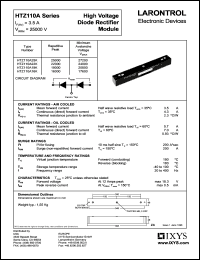 HTZ110A22K datasheet: 22000V high voltage diode rectifier module HTZ110A22K