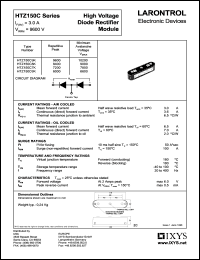 HTZ150C9K datasheet: 9600V high voltage diode rectifier module HTZ150C9K