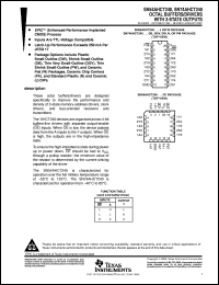 SN74AHCT240DWR datasheet:  OCTAL BUFFERS/DRIVERS WITH 3-STATE OUTPUTS SN74AHCT240DWR